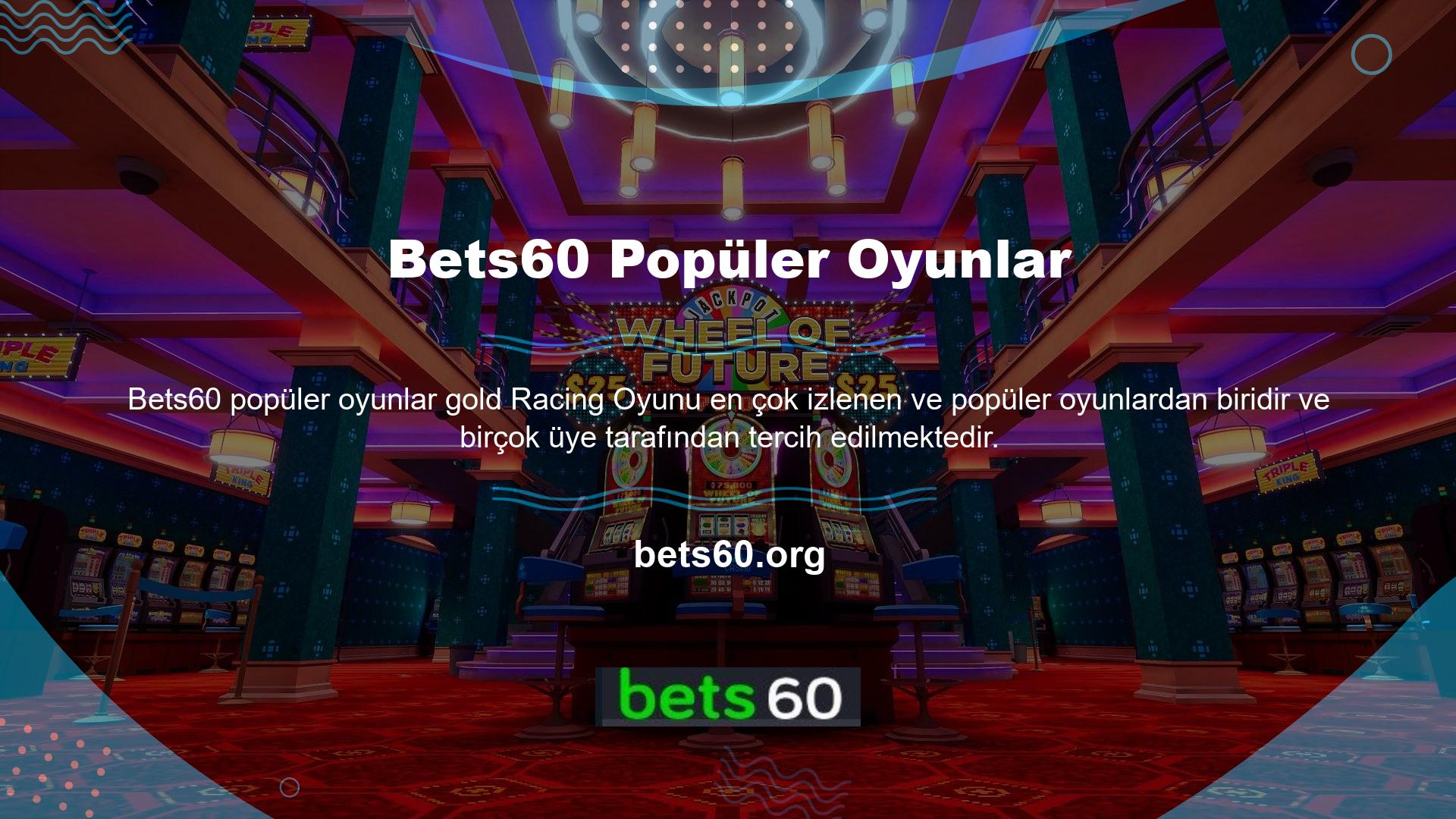 Bets60 Kazanma yüzdesi oldukça yüksek bir platform, herkes kendi zevkine uygun, makul bir oyun bulma şansına sahip